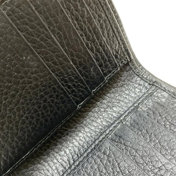 Auth GUCCI GG Marmont 723685 Black Leather - Bifold Wallet - Picture 9 of 9